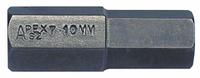 APEX Insert Bit: Insert Bit, Metric, Hex Head, 10 mm Bit Industry Size, Std, 2 1/4 in Overall Lg (MPN SZ-7-10MM). Key specifications — attr1119808: 10 mm; attr1119811: Stainless Steel; attr1119815: Square; attr1119817: Standard; attr1119818: APEX; attr1119810: Impact Rated.