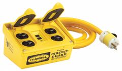 HUBBELL WIRING DEVICE-KELLEMS GFCI: Manual Reset, 6 ft Lg, 12/3, 5-20P Plug, 20 A Current, 120V AC (MPN GFP20M). Key specifications — NEMA Plug Configuration: 5-20P; NEMA Receptacle Configuration: 5-20R; Brand: HUBBELL WIRING DEVICE-KELLEMS; Voltage: 120V AC.