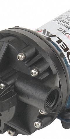 DELAVAN AG PUMPS Diaphragm Pump: Electric, 5836-201C-SB, Demand Pressure Switch, Polypropylene, FNPT. Key specifications — Housing Material: Polypropylene; Brand: DELAVAN AG PUMPS.