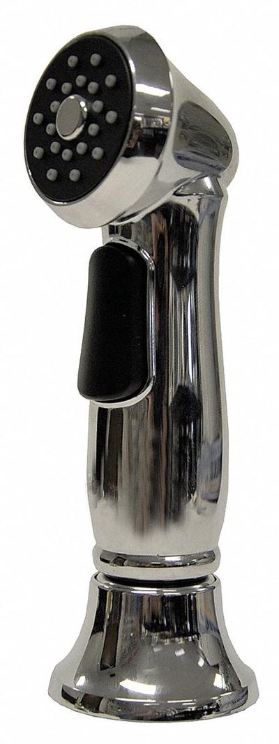 DANCO Kitchen Sprayer: Plastic, Chrome, 5 in Overall Lg, 1/2" Connection Size - Faucet Sprayer Heads & Valves