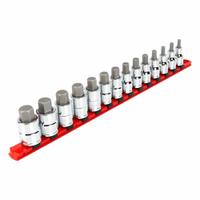 TEKTON Socket Set: 1 - 25 Pieces, 1/2 in Drive Size, 14 Pieces, 6 mm to 19 mm Tip Size Range, Metric (MPN SHB92102). Key specifications — attr1216280: Fixed Insert; attr1216283: TEKTON; attr1225718: 6 mm to 19 mm; attr1227491: 1/2 in.