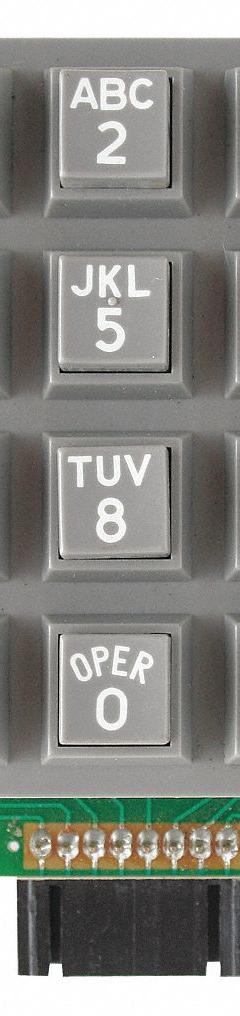 HUBBELL GAI-TRONICS Keypad: Plastic, Keypads, 210/247/257/277, Gray, Keypad, Industrial Telephones (MPN 51035-011). Key specifications — Compatible with Series: 257; Manufacturer Part Number: 51035-011; Product Type: Keypad; For Use With: Industrial Telephones; Brand: HUBBELL GAI-TRONICS; Color: Gray; Material: Plastic; Phone Accessory Type_Broad: Keypads.