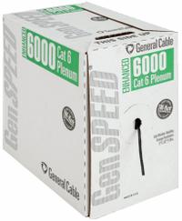 GENSPEED Category Cable: 1,000 ft Cable Lg, 23 AWG, Plenum, Black, PVC, Enhanced, 7131907, 6, Solid. Key specifications — Conductor Gauge: 23 AWG; Jacket Material: PVC; Brand: GENSPEED; Pairs Separation: Enhanced.