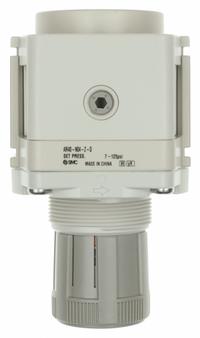 SMC Regulator: Die-Cast Aluminum, 1/2 in NPT, 7.251887 psi to 123.2821 psi, 1 MPa Max Op Pressure (MPN AR40-N04-Z-D). Key specifications — attr111664: No; attr111400: AR-D; attr111627: SMC.