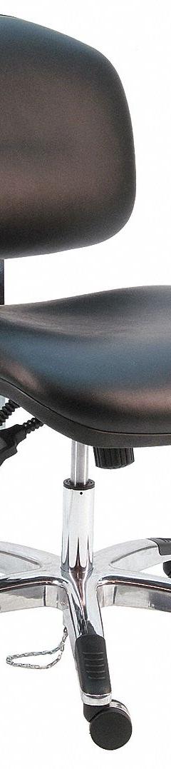 Ergonomic Chair: Vinyl, Armless, Ht Range 17 in to 22 in, 21 1/2 in Seat Wd, 19 in Seat Dp, 0 Glides (MPN WAS-DCR-TLC-WW-BLUE). Key specifications — Foot Support: No; Back Tilt Backward: 80°; Back Tilt Forward: 105°; Base Material: Aluminum; Brand: BENCHPRO; Product Type: Cleanroom Ergonomic Chair; Cleanroom Class: ISO 5; ESD-Safe: Not ESD Safe.