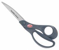 CLAUSS Shop Shears: Right-Hand, 8 in Overall Lg, Straight, Titanium Bonded, Pointed, Gray (MPN 18091). Key specifications — attr308500: Titanium Bonded; attr308502: Gray; attr308505: Right-Hand; attr308522: Vinyl; attr324896: CLAUSS.