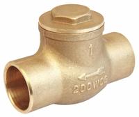 APPROVED VENDOR Swing Check Valve: Swing, Inline Valve Body, 1 1/2 in Pipe Size, Sweat x Sweat, Std (MPN 10F332). Key specifications — Brand: APPROVED VENDOR.