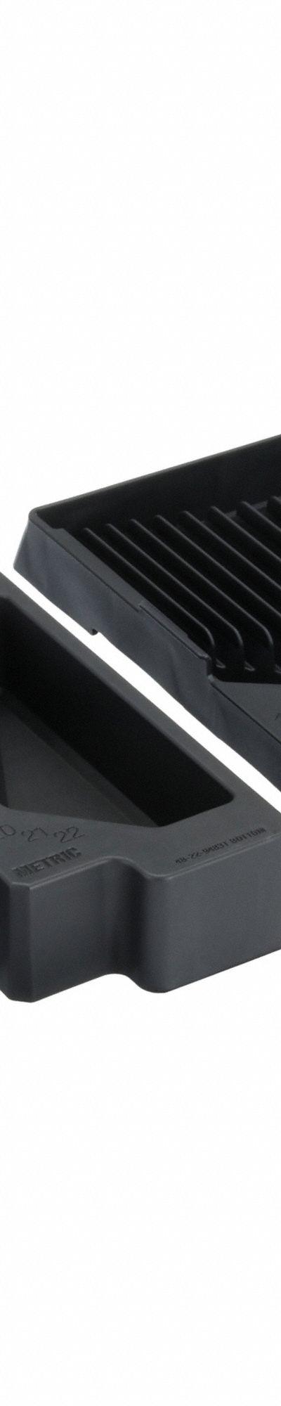 MILWAUKEE PACKOUT Socket Tray: 9 in W x 12 3/8 in D x 3 7/8 in H - PACKOUT Tool Organizer Trays