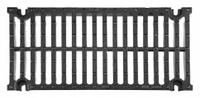 ZURN Grate: E, Rectangular, Slotted, 11 1/8 in Overall Wd, 23 3/8 in Overall Lg, 1 1/2 in Overall Ht (MPN P12-DGE). Key specifications — Color: Black; Brand: ZURN; Finish: Unfinished; Grate Surface Type: Slotted.