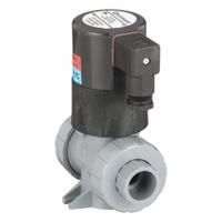 HAYWARD Solenoid Valve: 2-Way, Normally Closed, 3/4 in Pipe Size, 120V AC, Inline Single, CPVC Body (MPN SV20075STV). Key specifications — Pipe Size: 3/4 in; Voltage: 120V AC; Brand: HAYWARD; Coil Enclosure: Watertight.