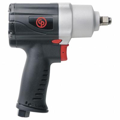 CHICAGO PNEUMATIC Air Impact Wrench: Compact, 1/2 in Drive, Pistol-Grip, Square, Std - Compact Pistol-Grip Impact Wrenches