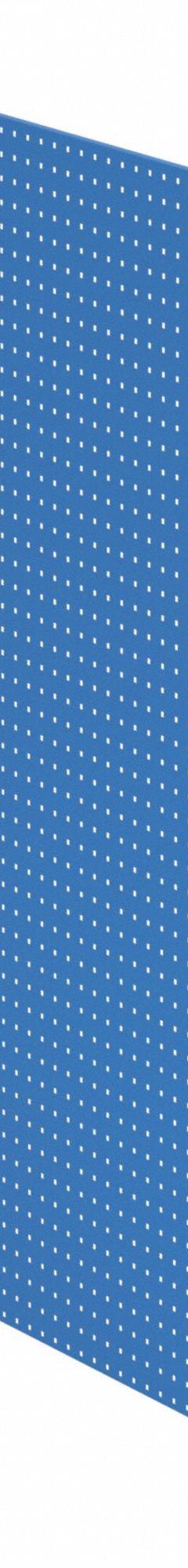 TRESTON Pegboard Floor Rack: Square, 3/8 in Peg Hole Size, 72 in x 37 in x 1/2 in, Steel, Blue (MPN 830682-07P). Key specifications — Material: Steel; Finish: Powder Coated; Peg Hole Shape: Square; Includes: Caster; Color: Blue; Brand: TRESTON.