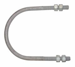 PARKER Accumulator Mounting U-Bolt: 4WB51/4WB54/4WB57, 5 in Inside Dia., Galvanized Steel (MPN 0864960000GRG). Key specifications — attr98883: PARKER; attr95465: 4WB51; attr95468: Galvanized Steel.