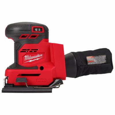 MILWAUKEE Sheet Sander: M18, Bare Tool, Clamp, Palm Grip, Variable Speed - Milwaukee Cordless Sheet & Detail Sanders