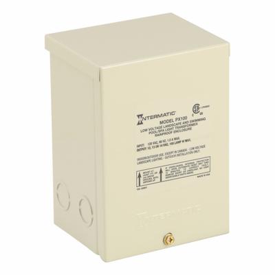 INTERMATIC Pool Light Transformer: 100 W Max Power Consumption, 120V AC, 12V AC/13V AC/14V AC - Landscape, Pool & Spa Lighting Transformers