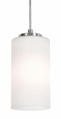 AFX INC. Decorative Pendant: 4 in Dia, 6 1/2 in Ht, Satin Nickel, 60 W, 120V AC, Dimmable (MPN LEOP04MBSN). Key specifications — Voltage: 120V AC; Brand: AFX INC.; Dimmable: Yes; Housing Finish/Color: Satin Nickel.