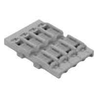 WAGO Mounting Carrier: 221 Series, (4) Inline Splice Connectors (MPN 221-2524). Key specifications — Compatible Connector Configuration: (4) Inline Splice Connectors; Brand: WAGO; Product Type: Mounting Carrier; Series: 221.