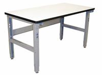PRO-LINE Workbench: Adj Ht, Laminate, 60 in x 30 in, 850 lb Overall Load Capacity, Gray (MPN IWB6030C). Key specifications — Brand: PRO-LINE.