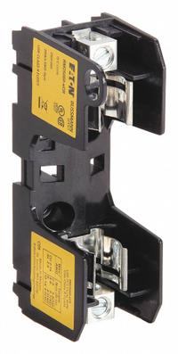 BUSSMANN Fuse Block: Open Block Design, 1 Pole, 250 V AC, Box Lug, Non-Indicating (MPN RM25060-1CR). Key specifications — Brand: BUSSMANN.