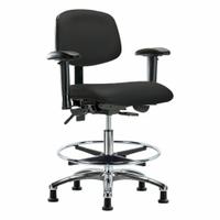 Ergonomic Chair: Vinyl, Arms Included, Ht Range 21 1/2 in to 29 in, 18 1/2 in Seat Wd, 17 in Seat Dp (MPN BR-VMBCH-CR-T0-A1-CF-RG-8540). Key specifications — Foot Support: Yes; Back Tilt Backward: 13.5°; Back Tilt Forward: 10.5°; Base Material: Aluminum; Brand: APPROVED VENDOR; Product Type: Ergonomic Chair; ESD-Safe: Not ESD Safe.