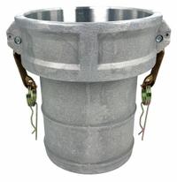 Cam and Groove Coupling: 5 in Coupling Size, 5 in Hose Fitting Size, 7 7/16 in Overall Lg, Nitrile (MPN PLE59). Key specifications