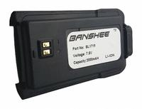 BANSHEE Radio Battery: Fits Hytera, For TC-446S/TC-518/TC-580 Series, 2,000 mAh, Lithium Ion (MPN QHB1719). Key specifications — Manufacturer Part Number: QHB1719; Brand: BANSHEE; Compatible Radio Brand: Hytera; Battery Type: Lithium Ion; Waterproof: No; Compatible Radio Series: TC-518; Compatible Radio Type: Handheld; Compatible Radio Manufacturer Model Number: BL1719.