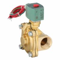 REDHAT Solenoid Valve: 2-Way, Normally Closed, 1 in Pipe Size, 110V AC/120V AC, Watertight, NBR Seal (MPN 8210G004). Key specifications — Pipe Size: 1 in; Voltage: 110V AC; Brand: REDHAT; Coil Enclosure: Watertight.