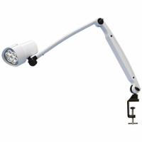WALDMANN Exam Light: LED, 50,000 lux @ 0.5 m, Benchtop/Tabeletop, 4400K, 93 CRI, 13 W Watt, Clamp (MPN D16045100). Key specifications — Operating Voltage: 100 to 240V AC; Illumination: 50,000 lux @ 0.5 m; Manufacturer Part Number: D16045100; Brand: WALDMANN; Color Temperature: 4400K.