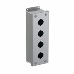 HAMMOND Push Button Enclosure: 30mm, 4 Holes, Carbon Steel, NEMA 12/13 (MPN 1435D). Key specifications — attr211299: HAMMOND; attr1043605: Oil-Tight and Dust-Tight.