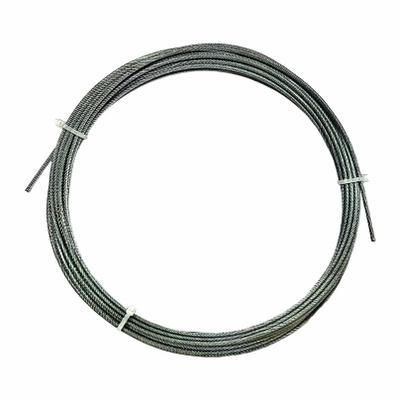 APPROVED VENDOR Wire Rope: Galvanized Steel, 7 x 19, 560 lb Working Load Limit - Galvanized-Steel Wire Rope