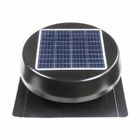 Attic Exhaust Fan: Roof Mount, Solar, Max. 1,000 sq ft Attic, 1,030 cfm Max., Manual, Brushless DC (MPN CX1025SOL). Key specifications — Includes: Metal Screen; Includes Humidistat: No; Includes Shutter: No; Includes Thermostat: No; Mounting Location: Roof; Housing Color: Black; High-Efficiency Motor: No; Brand: MAXX AIR.