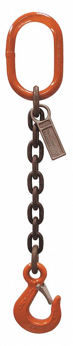 STREN-FLEX Chain Sling: 9/32 in Chain Trade Size, 100 Chain Grade, Sling Hook, Alloy Steel, Fixed (MPN SF0903G10SOS). Key specifications — Hook Type Included: Sling Hook; Brand: STREN-FLEX.