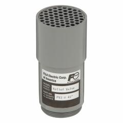 FUJI ELECTRIC Blower Relief Valve: Pressure, 42 in wc Preset Limit, 1.5 in Outside Dia (MPN PV3). Key specifications — attr49959: PV3; attr49962: FUJI ELECTRIC; attr49968: 5JEP1; attr49969: VFC300P-5T.