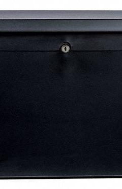 MONTEZUMA Utility Box: 42 in W 15 3/4 in D 12 3/8 in H, Steel, Black, Hinged Lid, Keyed (MPN MKDB42B). Key specifications — attr1116905: Black; attr1116917: Hinged; attr1116946: MONTEZUMA; attr1116904: Keyed.