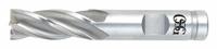 OSG Square End Mill: High Speed Steel, 6 Flute, 13/16" Mill Dia, 1-7/8" LOC, 4" OAL (MPN 5742700)