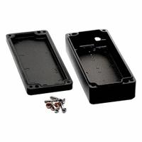 HAMMOND Enclosure: Die-Cast Aluminum, 5 in x 2 in x 1 in, NEMA 12/13/4/4X/6/6P, Screw On (MPN 1590Z063BK). Key specifications — Brand: HAMMOND; Closure Method: Screws; Knockouts: Not Included.