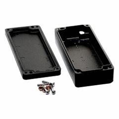 HAMMOND Enclosure: Die-Cast Aluminum, 5 in x 2 in x 1 in, NEMA 12/13/4/4X/6/6P, Screw On (MPN 1590Z063BK). Key specifications — Brand: HAMMOND; Closure Method: Screws; Knockouts: Not Included.