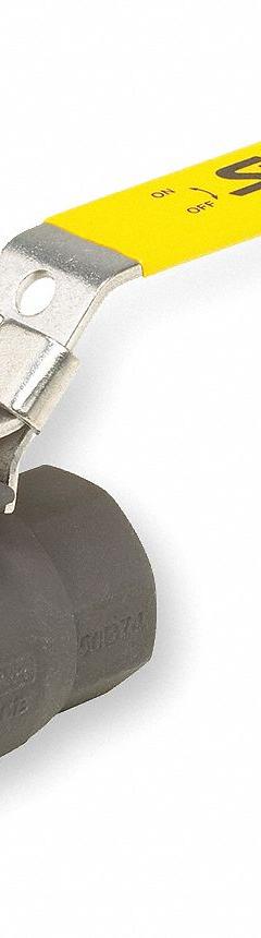 SHARPE Manual Two-Way Ball Valve: 1 in, Carbon Steel, Straight, FNPT x FNPT, Full Port Ball Port (MPN 4353010440). Key specifications — Brand: SHARPE; Handle: Locking Lever.