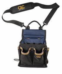 CLC Tool Pouch: 20 Pockets, Black (MPN 5508). Key specifications — Closure Type: Open Top; Attachment: Clip; Color: Black; Brand: CLC.