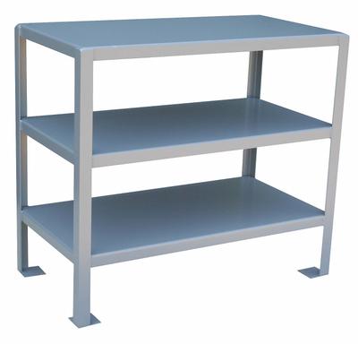 JAMCO Work Table: Fixed Ht, Steel, 48 in x 24 in, 2,000 lb Overall Load Capacity - Steel-Top Worktables