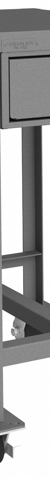 DURHAM MFG Work Table: Fixed Ht, Steel, 24 in x 18 in, 2,000 lb Overall Load Capacity (MPN MTDM182436-2K195). Key specifications — Unit Type: Not Expandable or Modular; Assembly: Fully Assembled; Wheel Material: Phenolic; Frame Material Finish: Powder Coated; Drawer Depth: 19-1/4 in; Drawer Height: 4-15/16 in; Mobility: Casters; Drawer Width: 13-5/16 in.