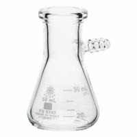 APPROVED VENDOR Filtering Flask: 50 mL, Colorless, Conical, 5 Compatible with Stopper Size (MPN FG5340-50). Key specifications — Shape: Conical; Body Color: Colorless; Brand: APPROVED VENDOR; Compatible with Stopper Size: 5; USP Specification: Type I.