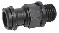 Threaded Straight Connector: 1/4 in Nominal Size (MPN PAGOB-07G00). Key specifications — Item [MERCH]: Threaded Straight Connector; Fitting Material: Polyamide 6; Fitting Color: Black; Connection Type/Size: 1/4 in NPT; Brand: REIKU.