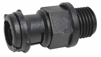 REIKU Threaded Straight Connector: 1/4 in Nominal Size (MPN PAGOB-07G00) - Straight Connectors for Continuous-Flex Corrugated Tubing