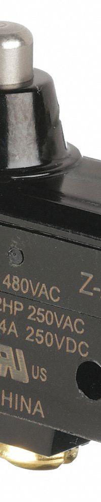 APPROVED VENDOR Snap Action Switch: Plunger Actuator, 1NO/1NC, Screw (MPN 5JEE9). Key specifications — AC Contact Rating: 20 A @ 480 V; Electrical Connection: Screw; Brand: APPROVED VENDOR.