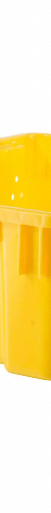 ORBIS Stacking and Nesting Tote: 7.5 gal, 23 7/8 in x 16 in x 7 1/4 in, Yellow, Lid Not Included (MPN SNX2416-7 Ylw). Key specifications — Nestable: Nesting Capable; Brand: ORBIS; Material: Plastic.
