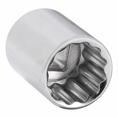 WESTWARD Socket: SAE, 1/4 in Drive Size, 1/2 in Socket Size, 12-Point, Std, Chrome - 1/4" Drive Hand Sockets