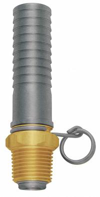 SANI-LAV Swivel Hose Adapter: Brass/Stainless Steel, Brass, 3 3/4 in Overall Lg, Barb (MPN N21). Key specifications — Inlet Connection Type: Barb; Brand: SANI-LAV; Color/Finish: Brass; Includes: Trigger Lock Ring; Material: Stainless Steel; Product Type: Hose Adapter.
