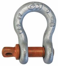 COLUMBUS MCKINNON CORP. Anchor Shackle: Anchor Shackle, 2,000 lb Working Load Limit, Carbon Steel (MPN M647G). Key specifications — Body Color: Silver; Brand: COLUMBUS MCKINNON CORP..