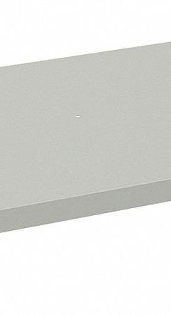 TENNSCO Shelf: 36 in x 18 in, 950 lb Load Capacity, Steel, 18 ga Decking, Light Gray, Shelf (MPN HDSL-3618). Key specifications — attr7875: Steel; attr7906: Shelf; attr17410: Zinc Plated; attr17412: Single Straight; attr17414: Light Gray; attr17415: Steel; attr37831: TENNSCO; attr37833: Zinc Plated.